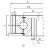 单排四点接触球式回转支承（Q系列）——无齿式