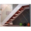 供应品聚楼梯 钢质楼梯 玻璃栏杆 室内楼梯 里昂系列