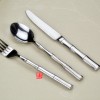 竹节系列不锈钢刀叉 牛扒刀叉勺 野餐专用餐具 鱼刀