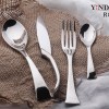 圣诞节日卡雅KAYA刀叉餐具 直销供应不锈钢刀叉 银貂刀叉