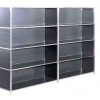 供应时尚组合型不锈钢双排书柜